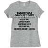 Smartass August Girl Ladies Fitted T-Shirt