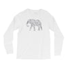 elephant filled pattern cool Long Sleeve Shirts