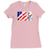 usa 4th of july Ladies Fitted T-Shirt