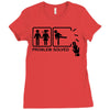 problem solved 2 Ladies Fitted T-Shirt