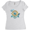 turn the time twist the space Women's Triblend Scoop T-shirt