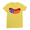 us hot dog Ladies Fitted T-Shirt