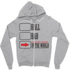hall bad Zipper Hoodie