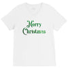 merry christmas green glitter V-Neck Tee