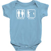 fishing   problem solved mens funny Baby Onesie