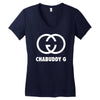 kurupt fm chabuddy g cg logo Women's V-Neck T-Shirt