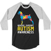 boxers support autism awareness 3/4 Sleeve Shirt