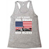 Lets Pray For Vegas, God Bless Racerback Tank
