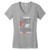 I Wear Grey For My Cousin (Brain Cancer Awareness) Women's V-Neck T-Shirt