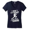 running Women's V-Neck T-Shirt