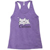 funny cat science t shirt Racerback Tank