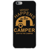 what happens in camper stays in camper vintage style camp funny iPhone 6/6s Case
