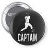 captain pinstripes Pin-back button