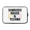 Sunrises House &amp; Techno Laptop sleeve
