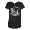 girls fish too only prettier Maternity Scoop Neck T-shirt