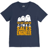 cant scare me im sales engineer halloween V-Neck Tee