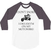 motorbike i don't snore biker's biker 3/4 Sleeve Shirt