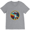 Nasa  Blue White Yellow Color V-Neck Tee