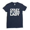 crazy boxer lady Ladies Fitted T-Shirt
