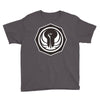 white and black Youth Tee
