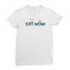 cat mom Ladies Fitted T-Shirt