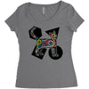 Colorful Cat Women's Triblend Scoop T-shirt