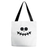 pumpkin funny face Tote Bags