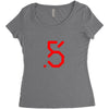 red logo best Women's Triblend Scoop T-shirt