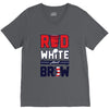 red white and brew V-Neck Tee