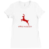 #reindeer Ladies Fitted T-Shirt
