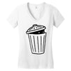 garbage ghost Women's V-Neck T-Shirt