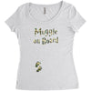 Muggle On Board Army Women's Triblend Scoop T-shirt