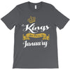 kings are born in january T-Shirt