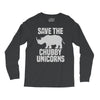 save the chubby unicorns (2) Long Sleeve Shirts