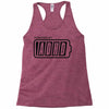 powered by adhd Racerback Tank