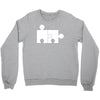 rude jigsaw ideal birthday present or gift Crewneck Sweatshirt