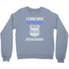 i stand with officer Crewneck Sweatshirt