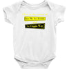 funny t shirt i live at the corner kiss my as &amp; no friggin way rude te Baby Onesie