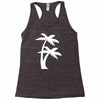 palm tree sticker vinyl decal tropical island beach ocean wall car win Racerback Tank