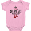 jet chemtrails red &amp; grey logo Baby Bodysuit