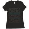 linear landscape Ladies Fitted T-Shirt