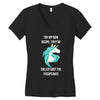 Funny Unicorn Women's V-Neck T-Shirt
