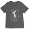 Unicorns are born in June V-Neck Tee