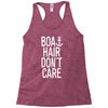 boat hair don't care Racerback Tank