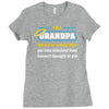mischief with grandpa Ladies Fitted T-Shirt