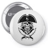 skull with beard Pin-back button