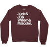 a litle life book white logo Crewneck Sweatshirt