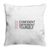 be confident Throw Pillow