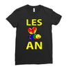 gay pride parade lgbt lesbian gay bi trans queer pan light Ladies Fitted T-Shirt
