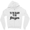 tis the season to be preggers baseball Zipper Hoodie